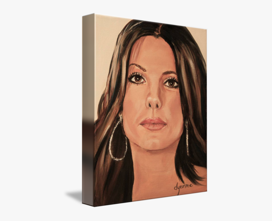 Drawing Realism Celebrity - Sandra Bullock Paintings, Transparent Clipart