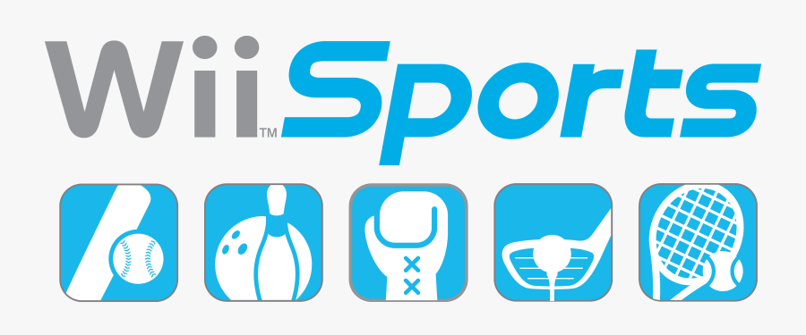 Wii Sports Logo, Transparent Clipart
