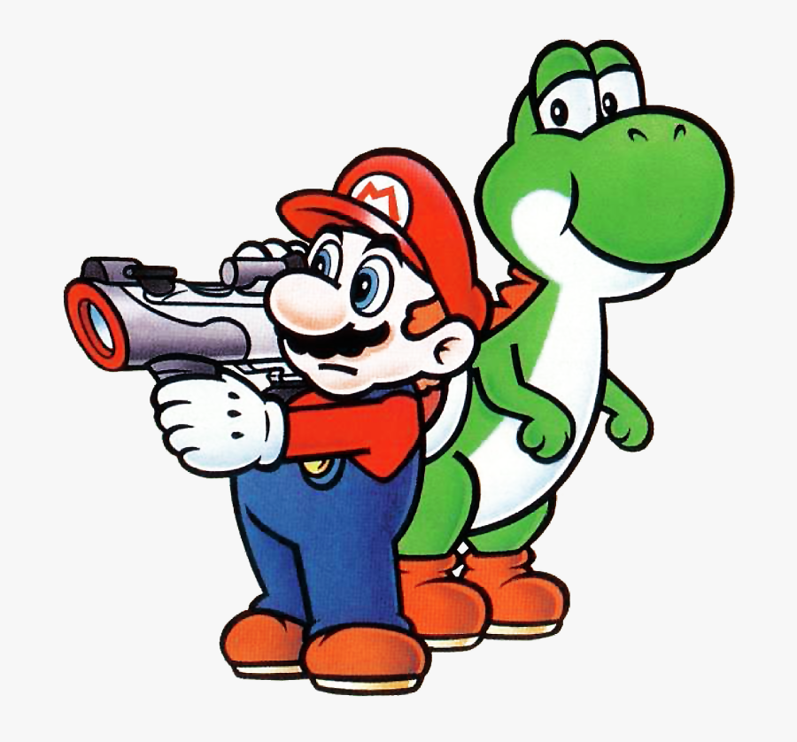 What Is Your Favorite Mario Bros Powerup - Mario With Super Scope, Transparent Clipart