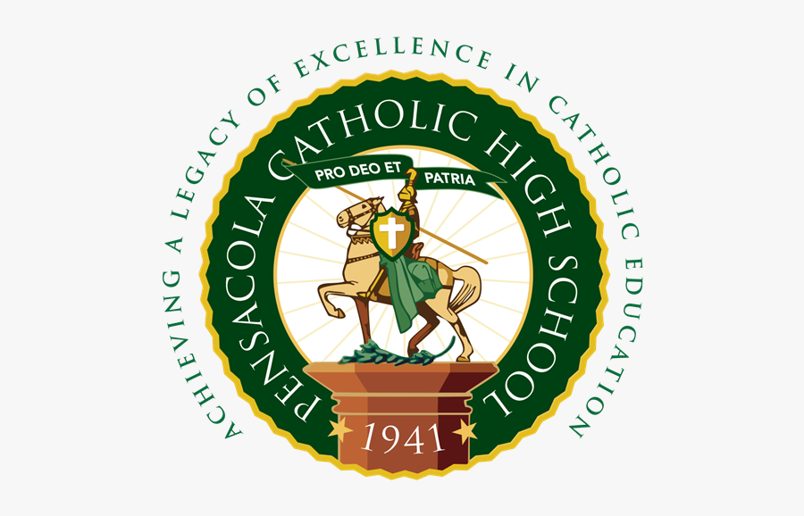 Pensacola Catholic High School Logo, Transparent Clipart