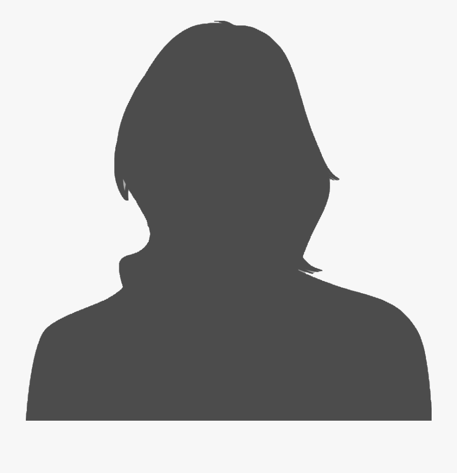 Silhouette Head Shot Clip Art - Woman Headshot Silhouette, Transparent Clipart