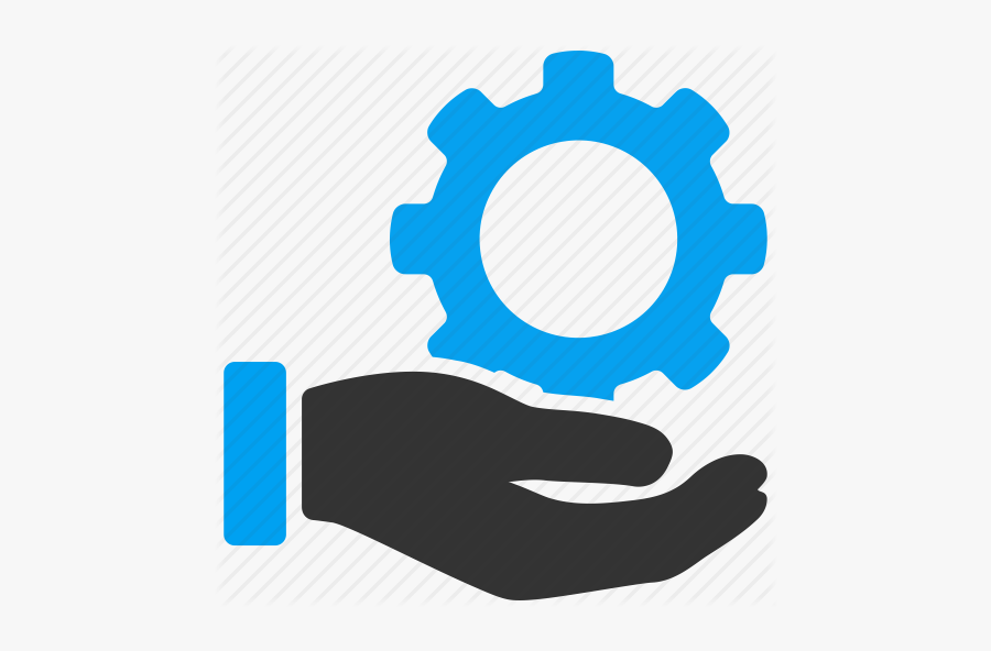 Gear In Hand Icon, Transparent Clipart