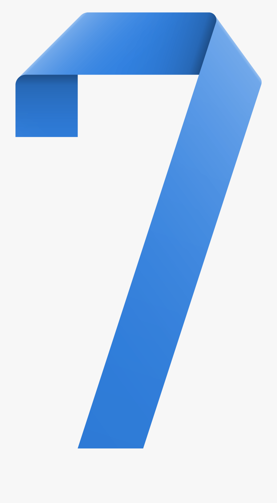 Number Seven Clipart Clipart Free Download - Ribbon Number Transparent Png, Transparent Clipart