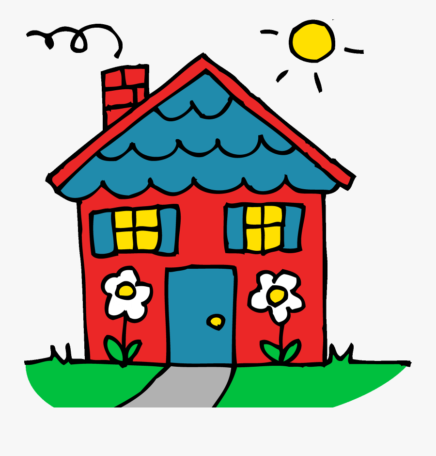 Goodbye, Childhood Home - House Clipart, Transparent Clipart