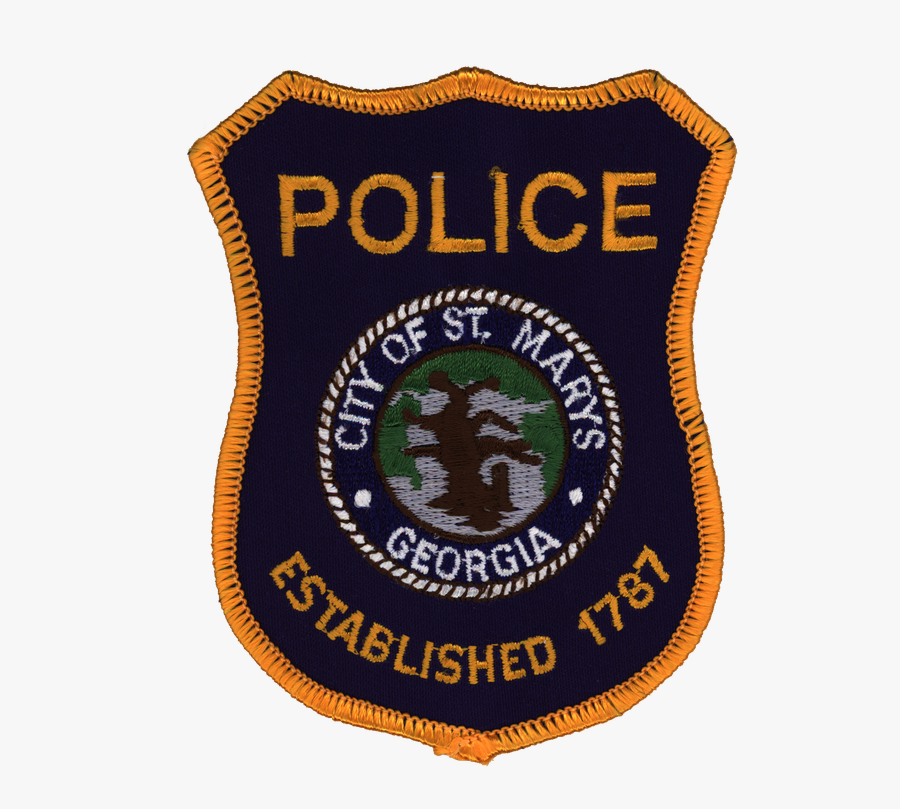 St Marys Georgia Police - Badge, Transparent Clipart