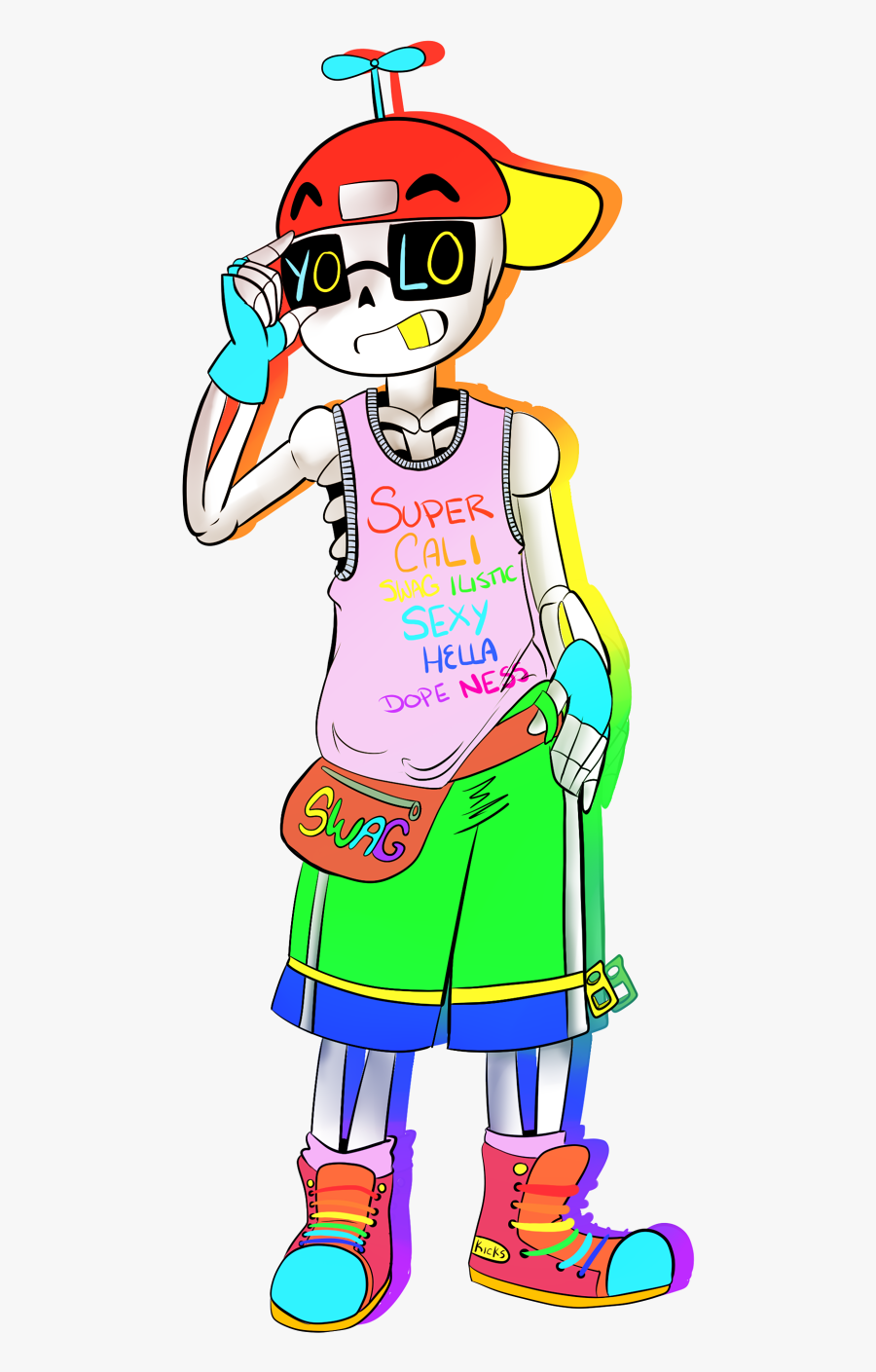 Super Cali Usno Sexy Hella Dope N Undertale Clothing - Undertale Fresh Sans, Transparent Clipart