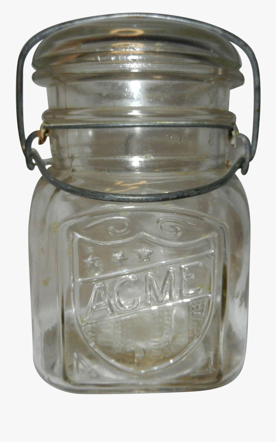 Vintage Acme Fruit Pint Canning Jar Found At Www - Acme Mason Jars, Transparent Clipart
