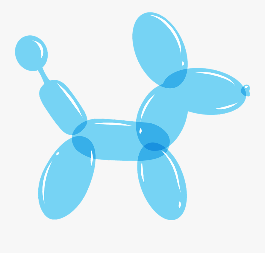 Transparent Balloon Animal Png - Cartoon Balloon Animal Dog, Transparent Clipart