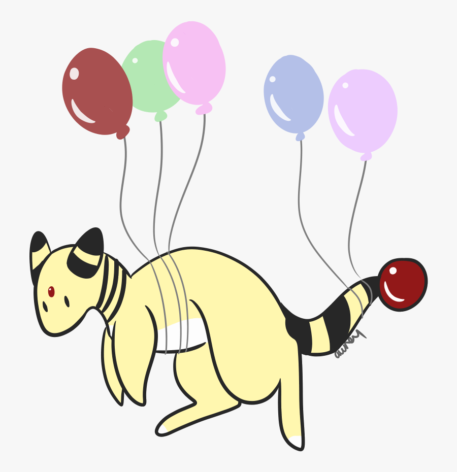 Ampharos Learned Fly - Balloon, Transparent Clipart