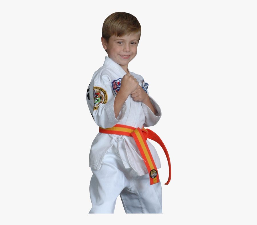 Boy In Karate Stance - Karate, Transparent Clipart