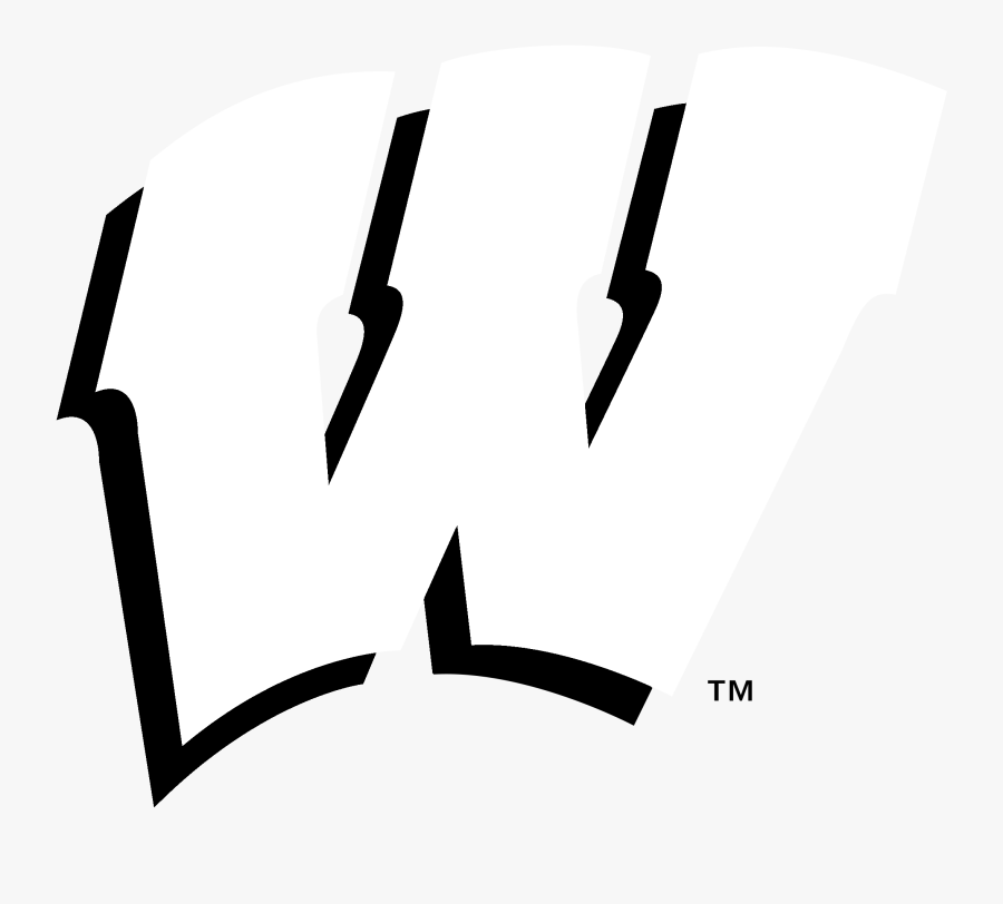 Wisconsin Badgers Logo Black And White - Logo Transparent Wisconsin Badgers, Transparent Clipart