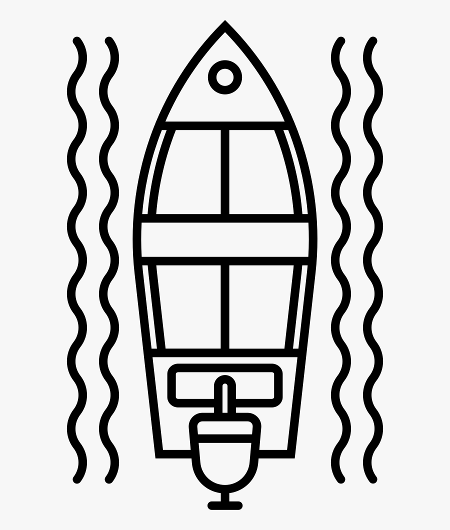 Motor Boat - Icon, Transparent Clipart