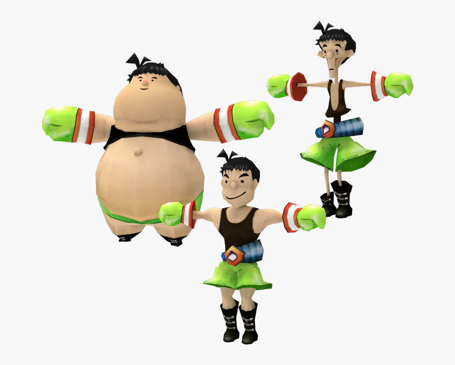 Cartoon,toy,clip Figure,fictional Character - Fat Little Mac, Transparent Clipart