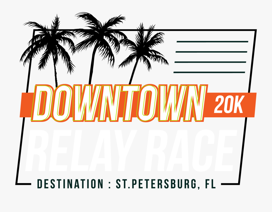 Downtown 20k Relay, Transparent Clipart