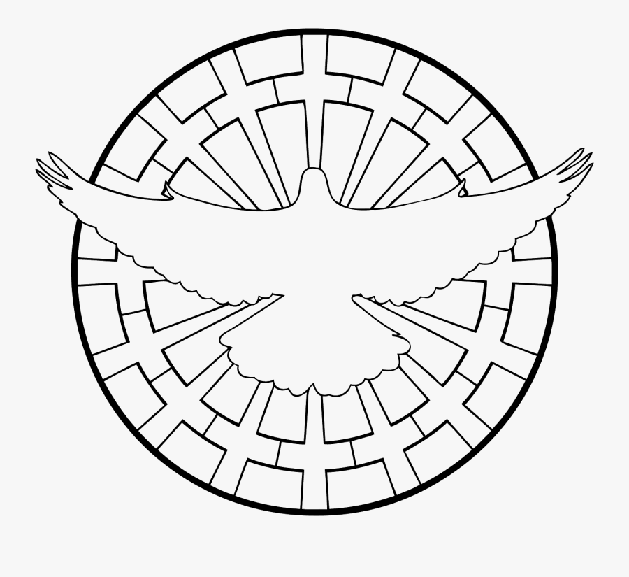 Holy Spirit Line Drawing, Transparent Clipart