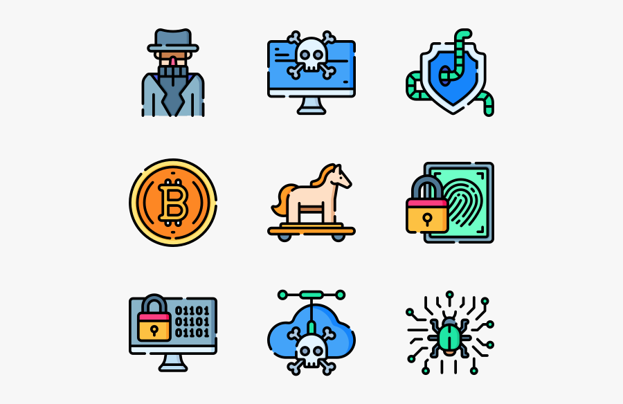 Hacker - Hobbies Color Icon, Transparent Clipart