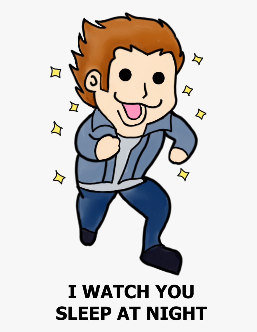 Edward Is A Stalker - Cartoon, Transparent Clipart