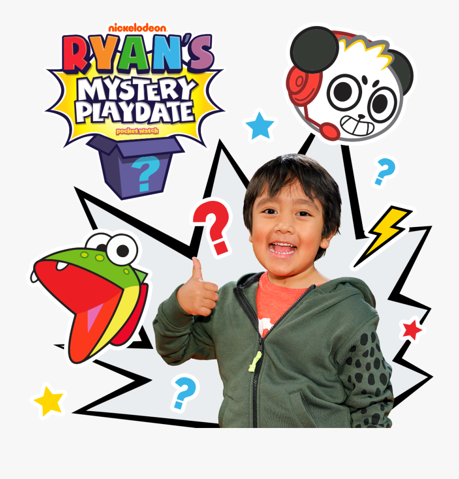 Ryan's Mystery Playdate Characters, Transparent Clipart