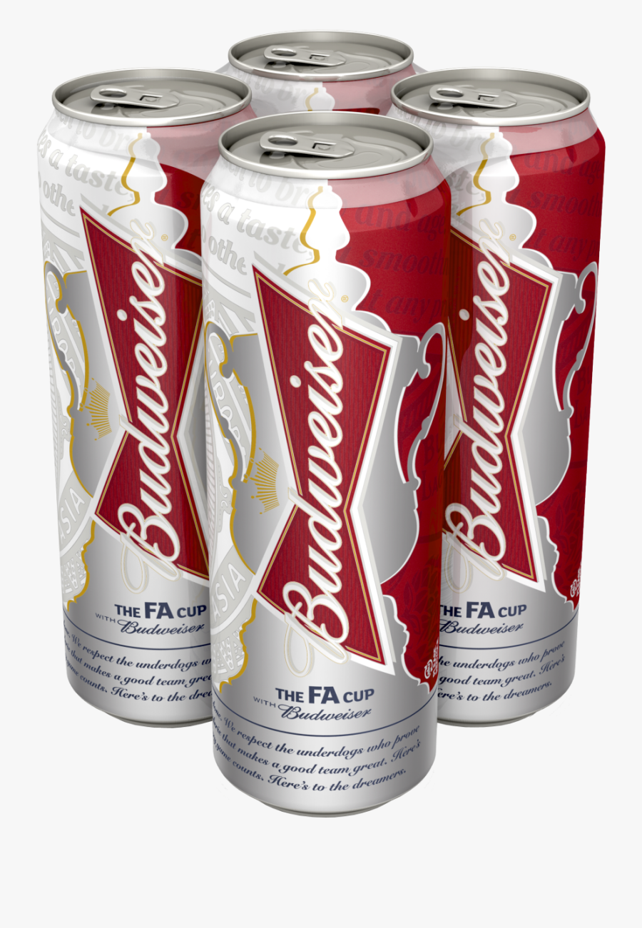 Budweiser Launches Fa Cup Cans - Fa Cup Budweiser, Transparent Clipart