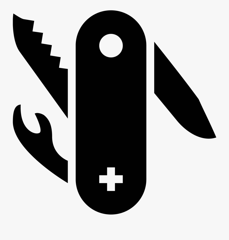 Swiss Army Knife Cones - Swiss Army Knife Icon, Transparent Clipart