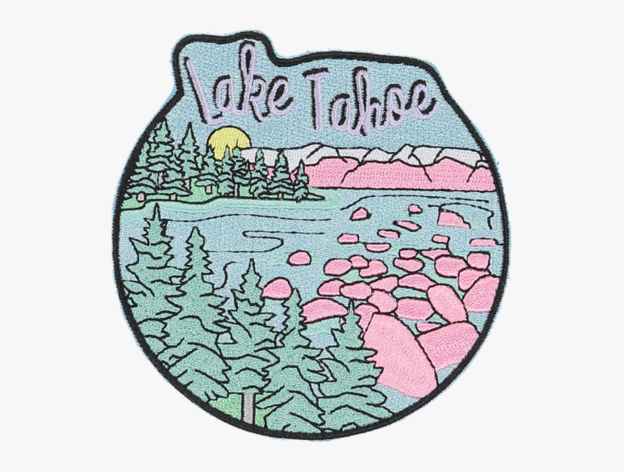 Lake Tahoe Sticker Patch, Transparent Clipart