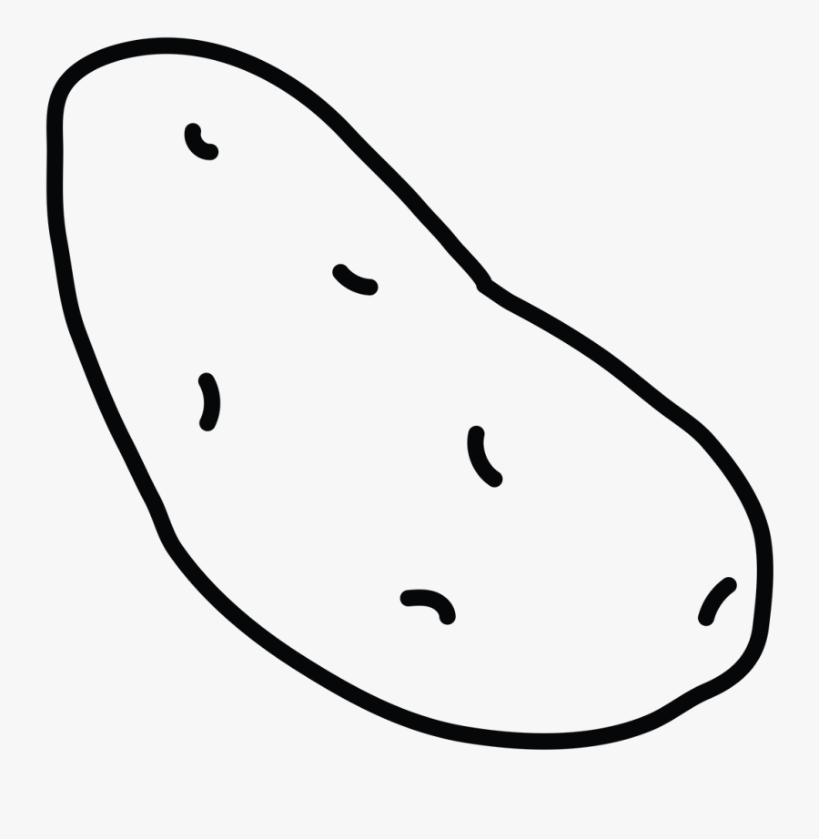 Potatoes - Line Art, Transparent Clipart