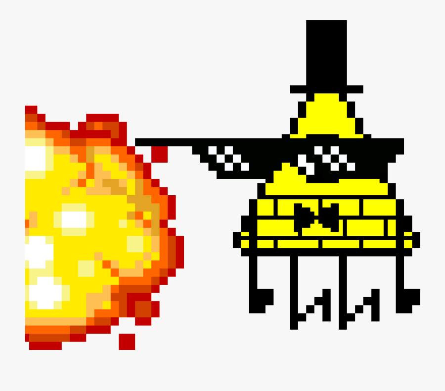 Pixel Art Bill Cipher, Transparent Clipart