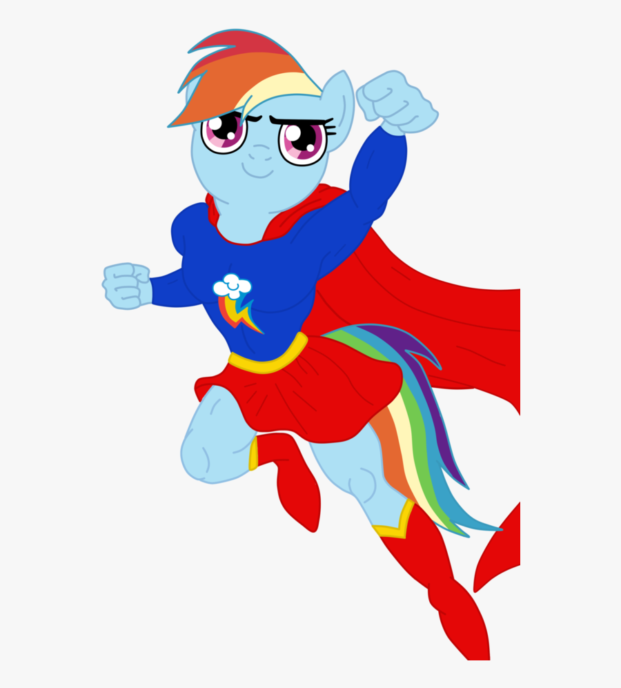 Superwoman Clipart Free Images Png - Rainbow Dash Supergirl, Transparent Clipart