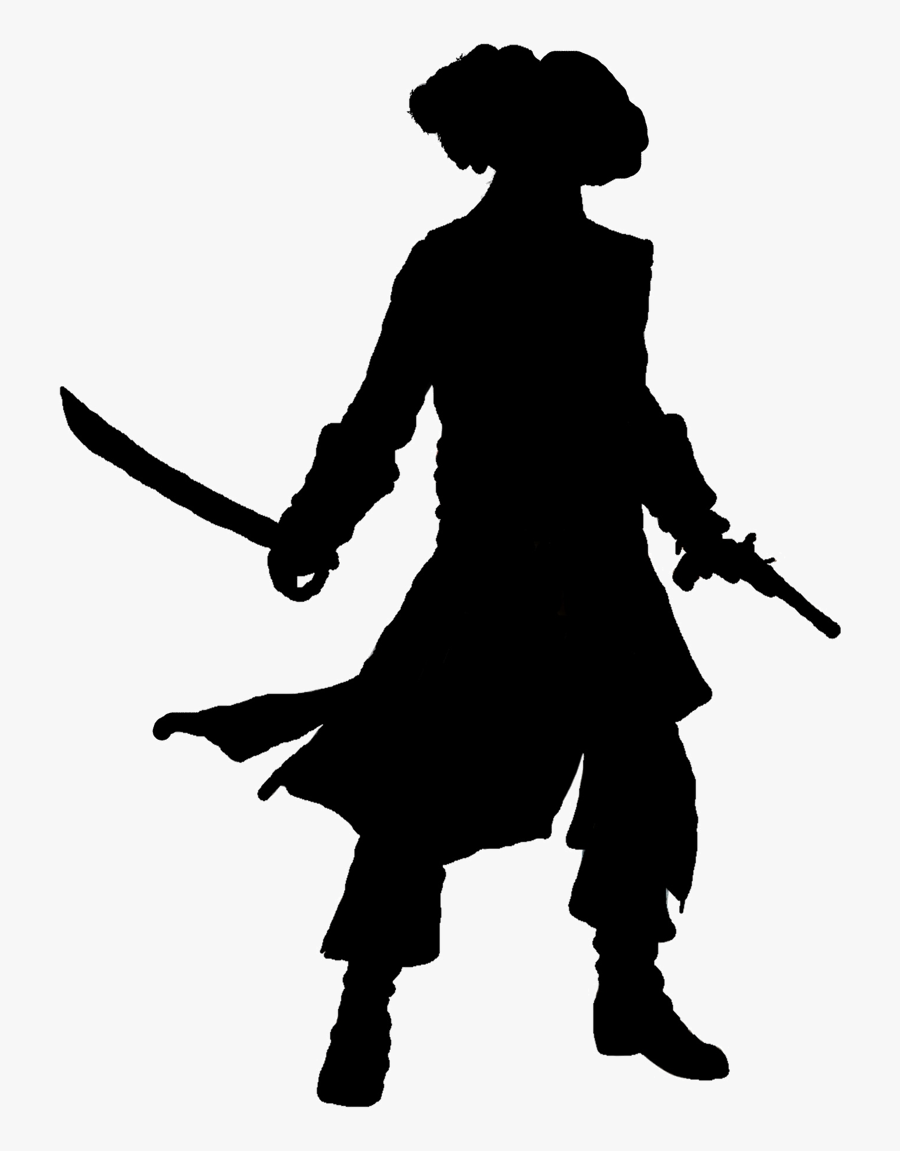 Piracy Silhouette Clip Art - Pirate Silhouette Clip Art, Transparent Clipart