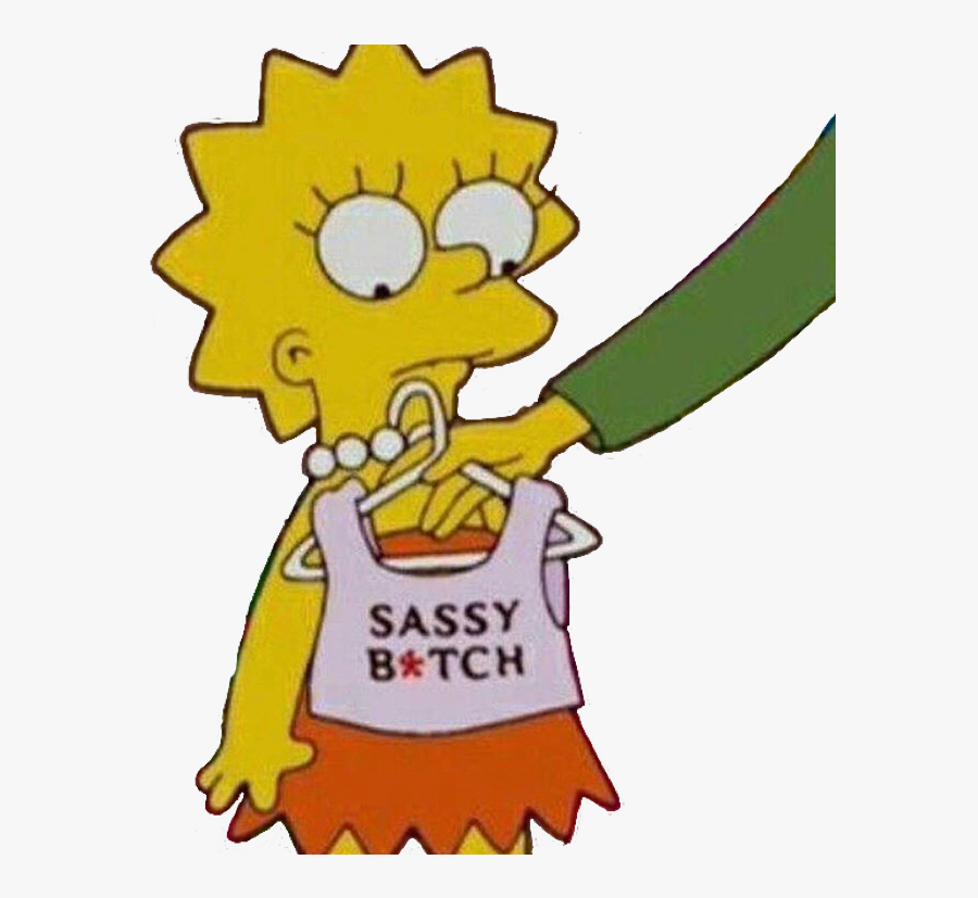 #lisa #simpsons #simpson ##sassy #aesthetic #cartoon - Lisa Simpson Sassy Bitch, Transparent Clipart