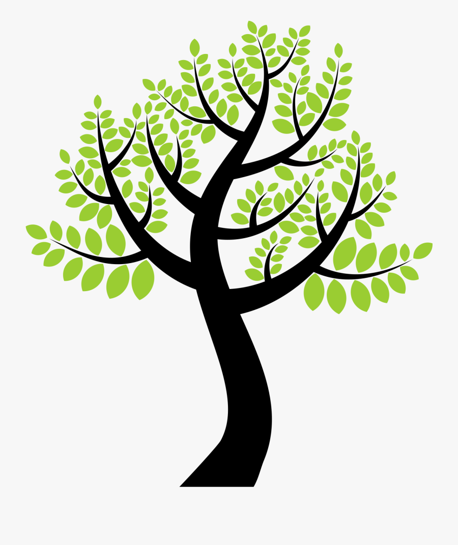 A Simple Big Image - Tree With 9 Branches, Transparent Clipart