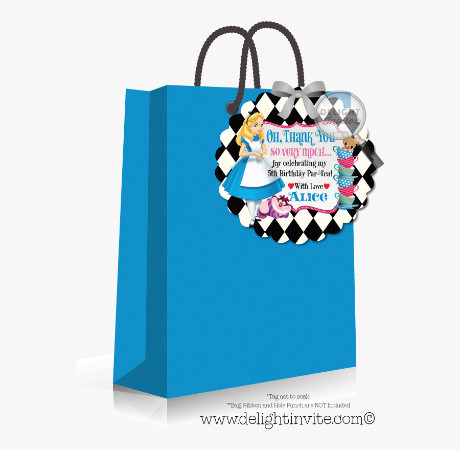 Alice In Wonderland Hatter - Alice In Wonderland Thank You Tags, Transparent Clipart