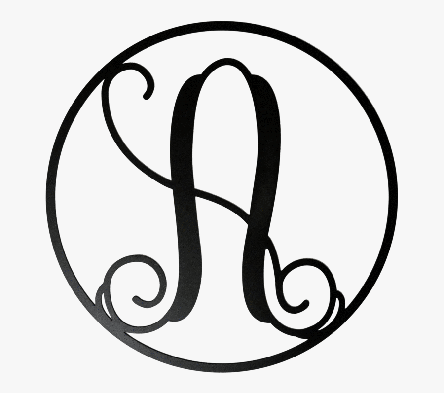 Collection Of Free Drawing Letters Monogram Download - Monogram Letter A With Circle, Transparent Clipart