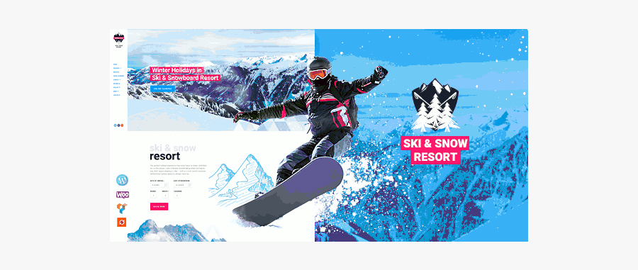 Snowboarders Clipart Animated Winter Holiday - Cold Weather Snowboarding, Transparent Clipart