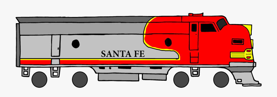 Clipart Train Profile - Santa Fe Train Deviantart, Transparent Clipart