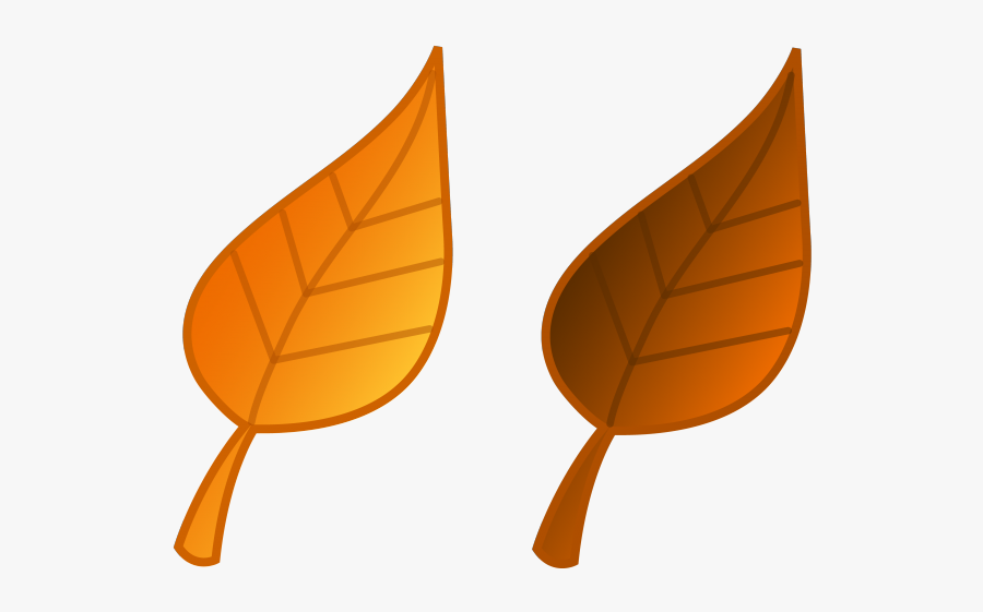 Orange Clip Art Fall Leaf, Transparent Clipart