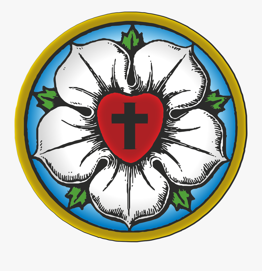 Luther Symbol Protestant Free Photo - Luther Rose, Transparent Clipart