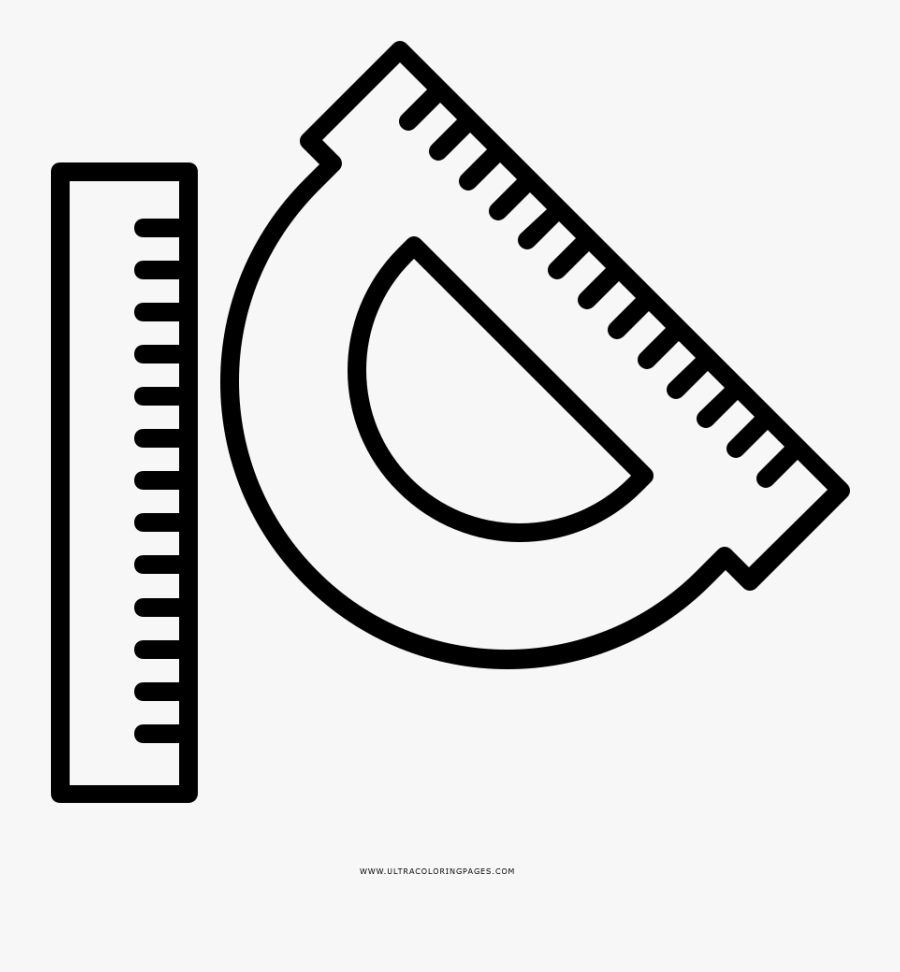 Rulers Coloring Page - Tailor Made Icon, Transparent Clipart