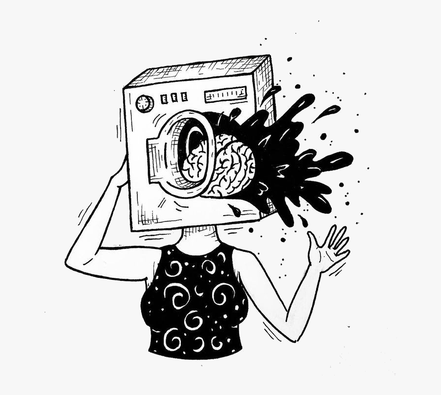 #explosión #explosive #illustration #artwork #drawing - Brainwashed Drawing, Transparent Clipart