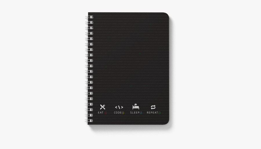 Code Spiral Notebook - Spiral, Transparent Clipart