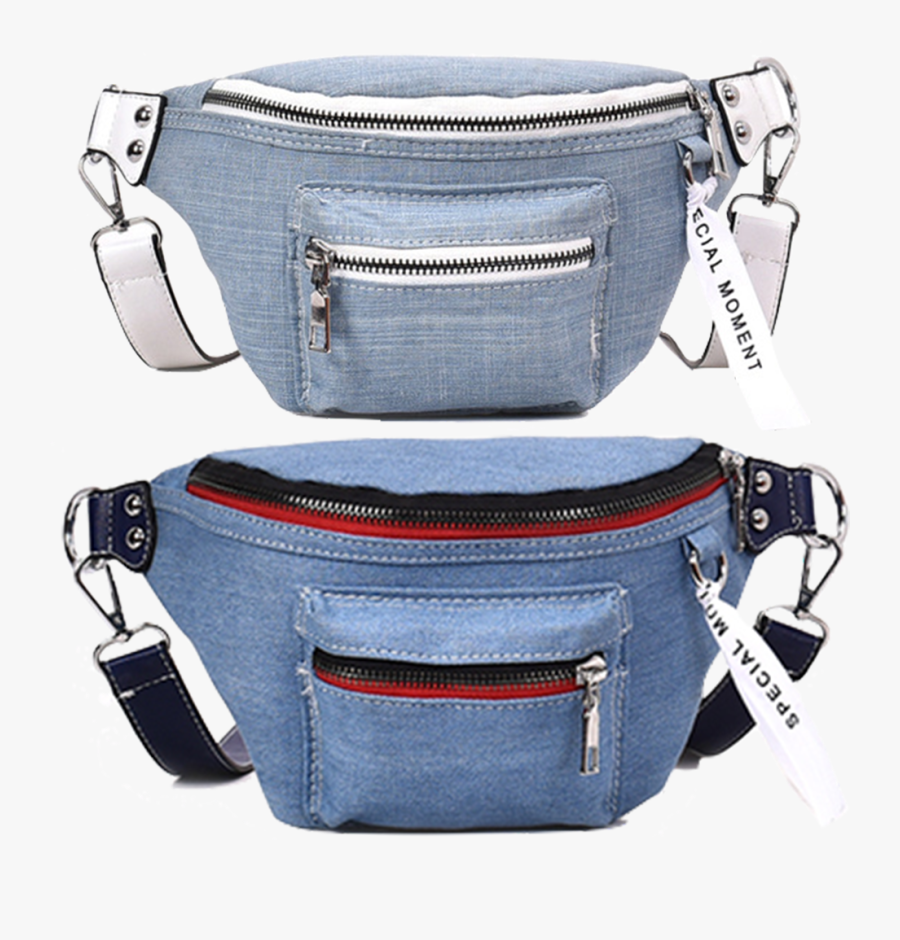Denim Fanny Bag - Denim Fanny Packs, Transparent Clipart