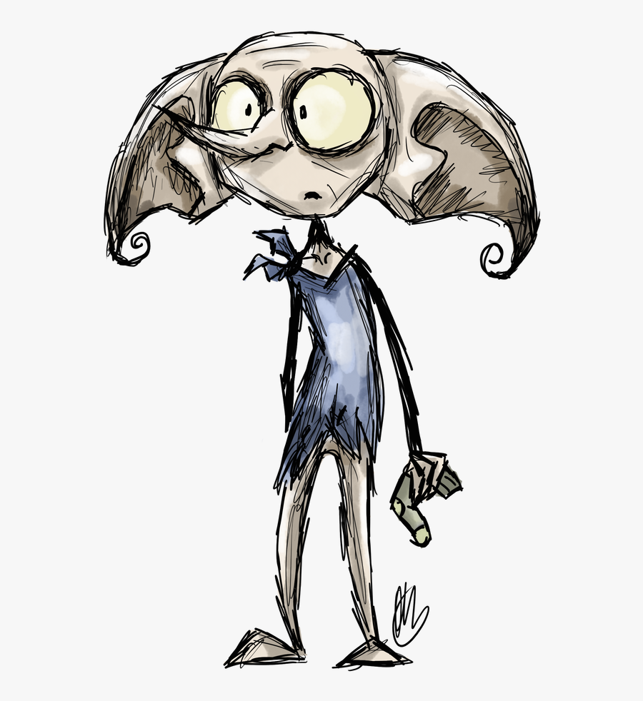 Dobby Is A Free Elf - Dobby Drawing Easy, Transparent Clipart