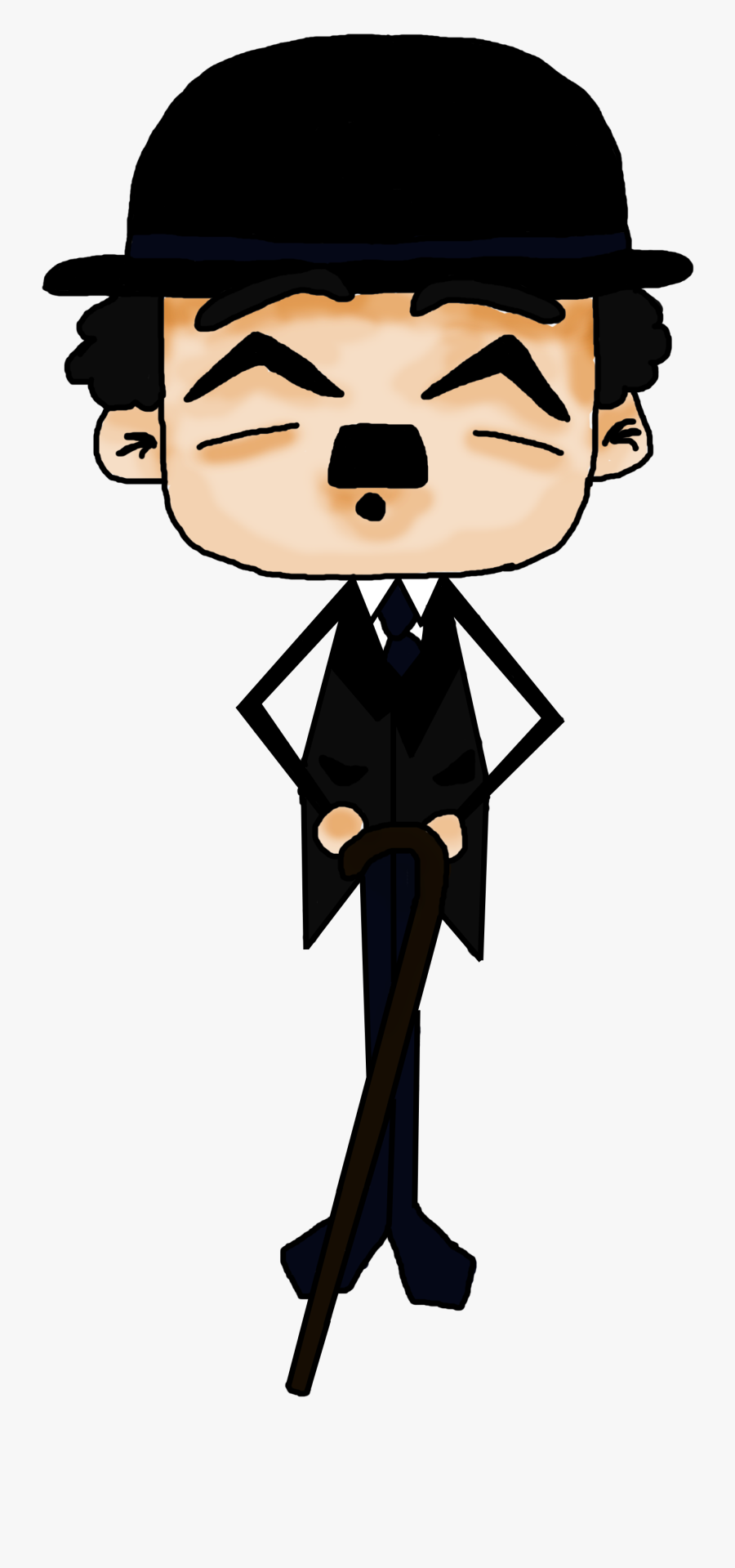 Charlie Chaplin - Charlie Chaplin Cartoon Draw, Transparent Clipart