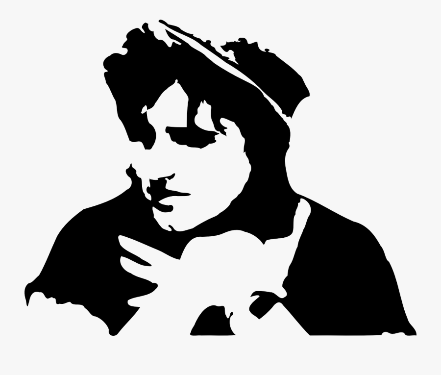 Black And White People Art, Transparent Clipart