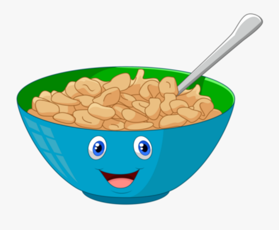 #cute #cereal #bowl #food #colorful #breakfast #cartoon - Breakfast Cereal Clipart, Transparent Clipart