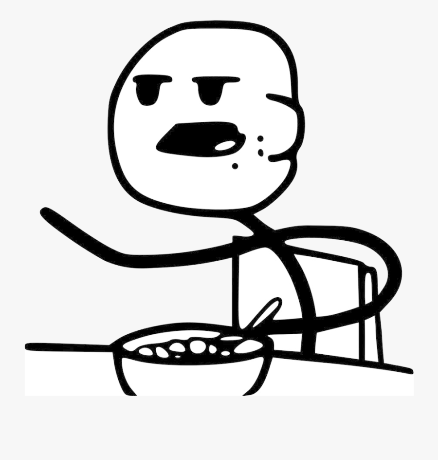 Cereal Bowl Meme - Cereal Guy Png , Free Transparent Clipart - ClipartKey.