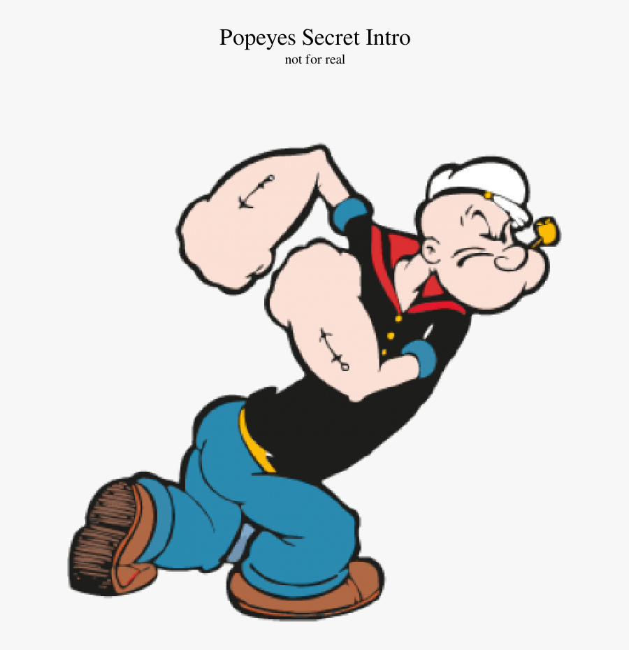 Poopie The Sailor Man, Transparent Clipart