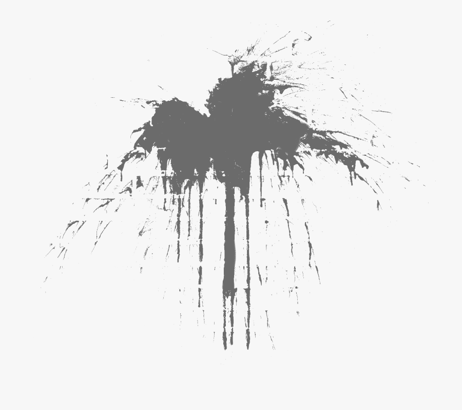 Black Transparent Splatter Decal, Transparent Clipart