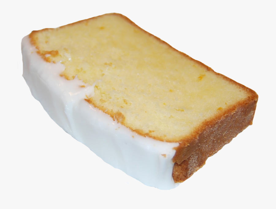 Transparent Slice Of Cake Png - Lemon Pound Cake Slice, Transparent Clipart