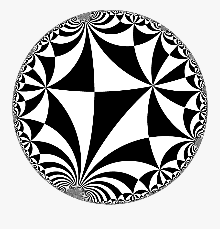 Triangles With 0 In Hyperbolic Metric, Transparent Clipart